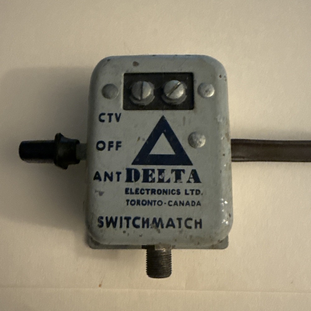 Delta Electronics Switchmatch CATV Antenna TV Switch Toronto Canada